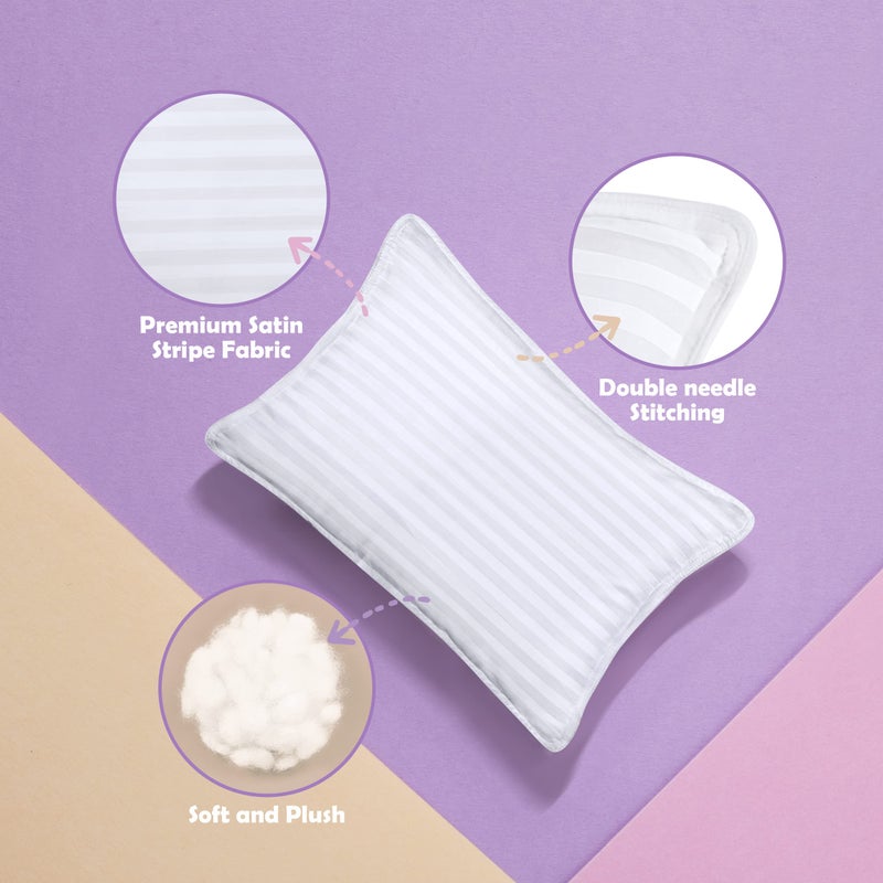 Utopia Bedding Youth Pillow (White, 2 Pack), 16x22 Kids Pillow for Sleeping, Soft and Breathable Cotton Blend Shell, Polyester Filling, Perfect for Kids Bed and Travel (Intended for Age 5 and up) - Image 5